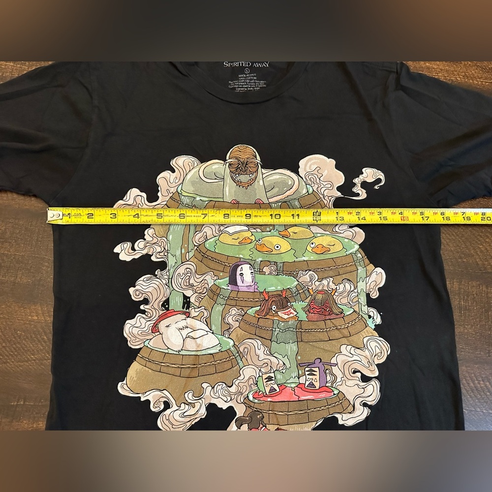 Spirited Away Ghibli Bathtime Men's T-shirt-Small - Picture 5 of 6